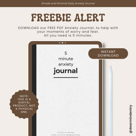 5 Minute Anxiety Journal