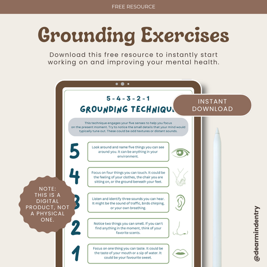 Grounding Exercises Worksheet