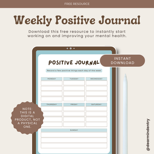 Weekly Positive Journal